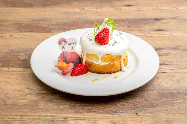GiGOコラボカフェ「黒子のバスケ」_赤司＆黛　黄桃とパインの厚窯パンケーキ