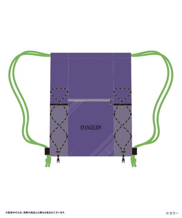 MONO-MART【EVANGELION】PVCポケット ナイロンリップナップサック（2色展開）：3,960円（税込）