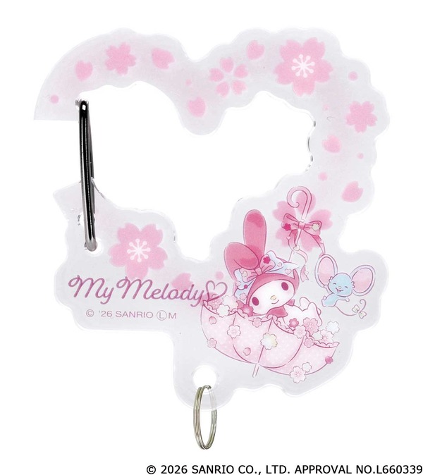 サンリオキャラクターズ　さくらマジックアクリルカラビナ_マイメロディ