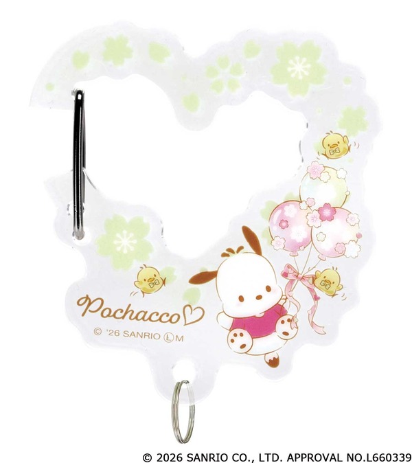 サンリオキャラクターズ　さくらマジックアクリルカラビナ_ポチャッコ
