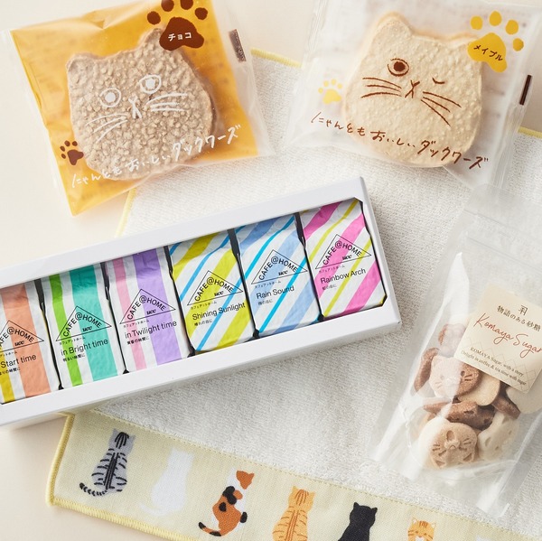 ＜タオル付き＞猫づくし ほっこりコーヒータイムセット