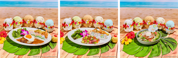 「すみっコぐらし×アロハテーブル」コラボメニュー各種（イメージ）