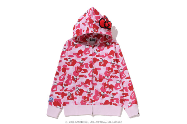 HELLO KITTY CAMO FULL ZIP HOODIE