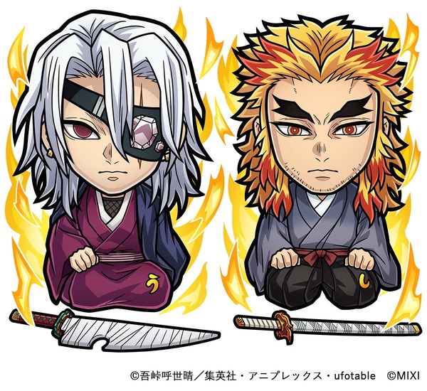 光属性 ★6　宇髄天元＆煉󠄁獄槇寿郎（進化後）CV：小西克幸（宇髄天元）小山力也（煉󠄁獄槇寿郎）