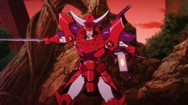 『鎧真伝サムライトルーパー』第8話「逢解寅」先行場面カット（C）SUNRISE