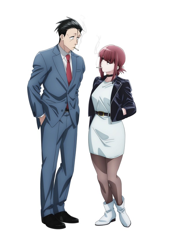 『スーパーの裏でヤニ吸うふたり』キャラクターイラスト(佐々木＋田山)