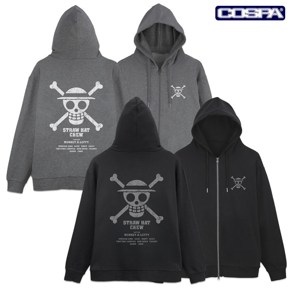 麦わらの一味 ジップパーカー