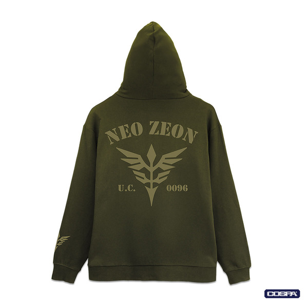 ネオジオンジップパーカーVer2_モス