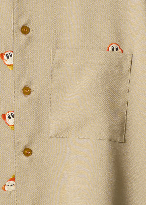 『星のカービィ』×グラニフ　「がんばれ！ワドルディ｜ビッグシルエット半袖シャツ」胸ポケット