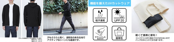 薄手ドライパーカー　使用イメージ