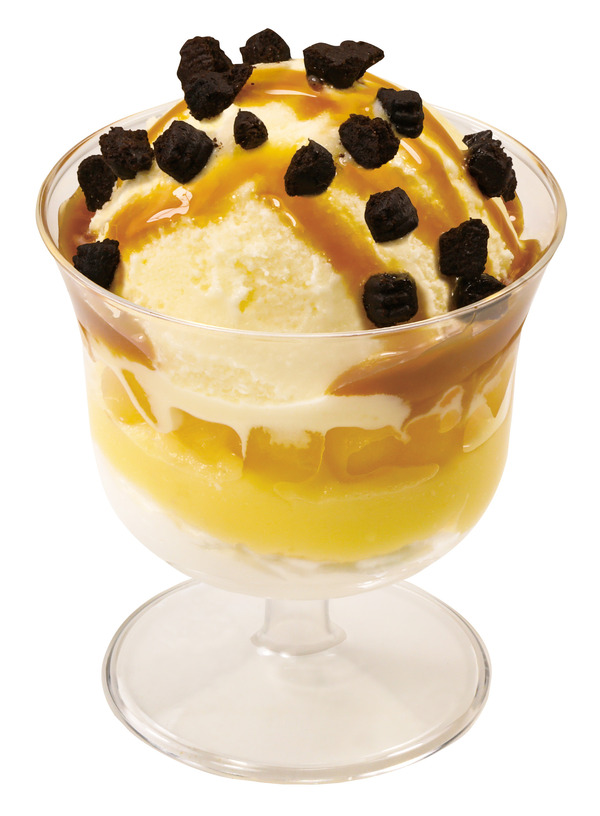 音駒高校のキャラメルアップルパフェ 430 円