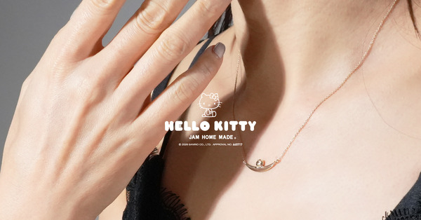 10K HELLO KITTY Moon Luckネックレス