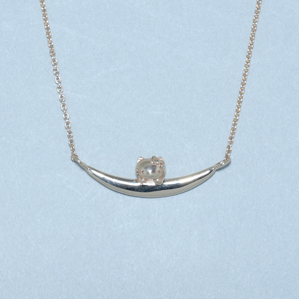 10K HELLO KITTY Moon Luckネックレス