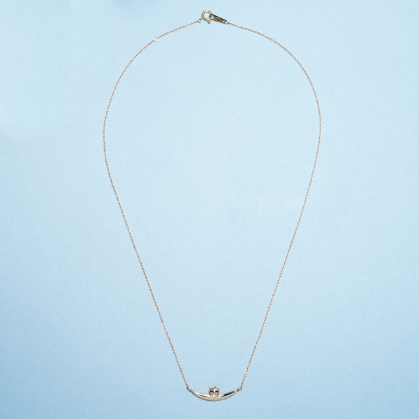 10K HELLO KITTY Moon Luckネックレス