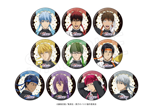 TVアニメ『黒子のバスケ』トレーディング缶バッジ 応援団ver.（全10種）