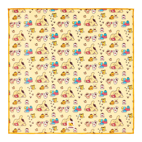 ポムポムプリン30周年記念グッズ「POMPOMPURIN 30th Anniversary ランチクロス（総柄）」