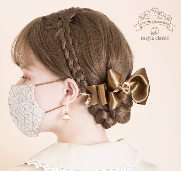 「サンリオキャラクターズ・ヘアオブジェ マスクリーフ」ポムポムプリン[PP]