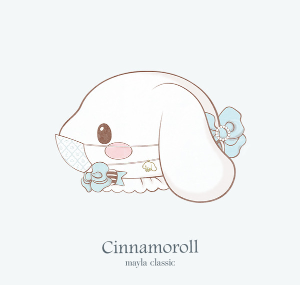 「サンリオキャラクターズ・ヘアオブジェ マスクリーフ」シナモロール[CR]