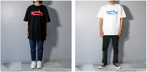 Tシャツ着用例(左:錦木千束、右:井ノ上たきな)