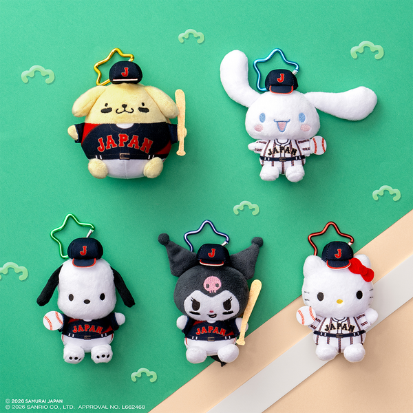 C賞　カラビナ付きマスコット　プレイヤーver.（全5種／約8～10cm ※帽子、耳は含みません）