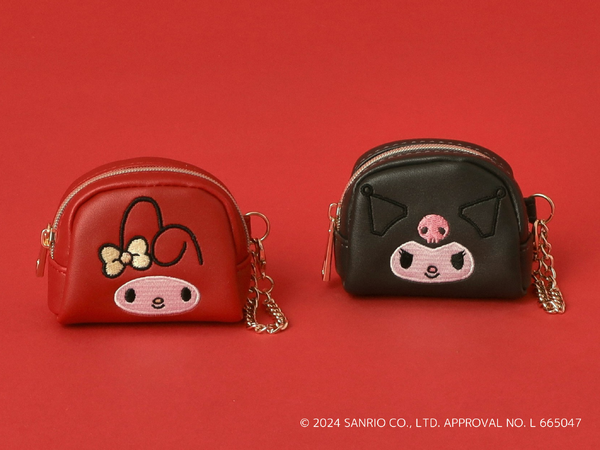 「grove」『マイメロディ』＆『クロミ』_フェイスチャームポーチ