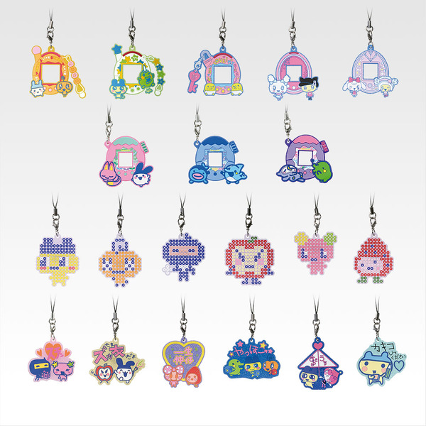 「一番くじ たまごっち ～令和で発見！！あのころのお部屋とたまごっち～」F賞：きらきらラバーチャーム（全20種）