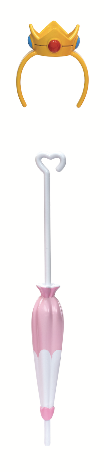 タカラトミー「スーパーマリオ リカちゃん ピーチ姫スタイル」冠カチューシャと傘