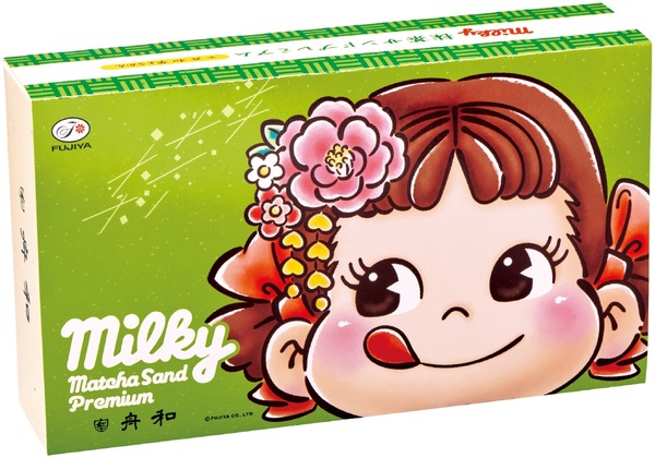 「ミルキー抹茶サンドプレミアム（舟和芋ようかん）」