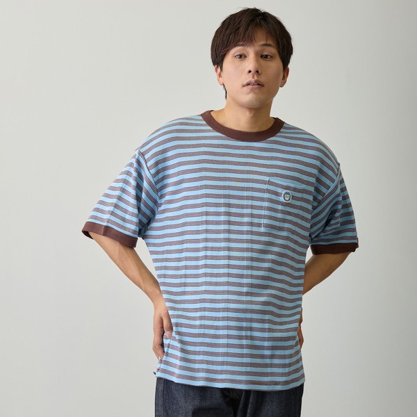 『ビッグシルエットポケットTシャツ　Robert P.Miller×Talking　ハチワレ』