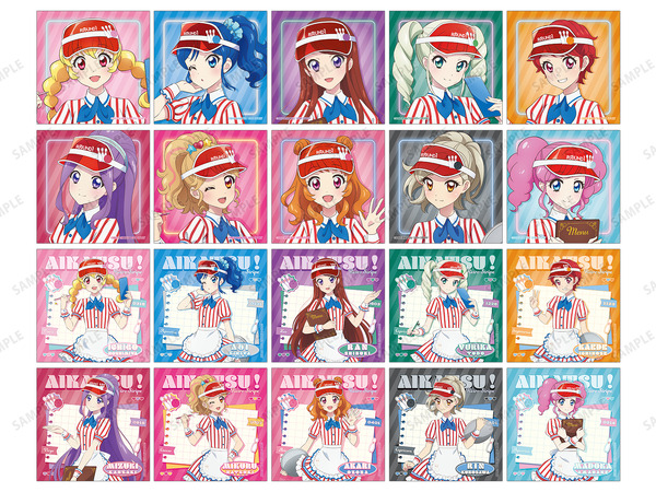 描き下ろし レトロストライプver. トレーディング正方形ブロマイド （全20種）