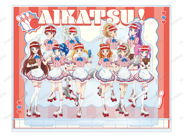 描き下ろし 集合 レトロストライプver. アクリルジオラマスタンド（全1種）