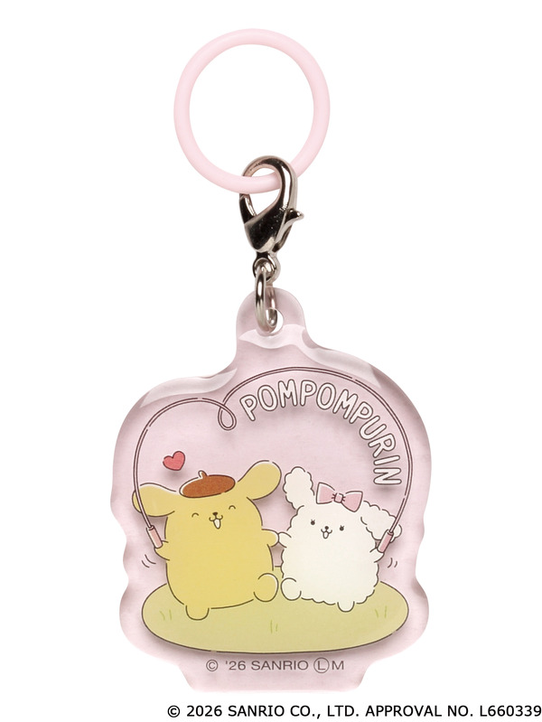 「ポムポムプリン　ぼくの一日♪クリアチャーム 」