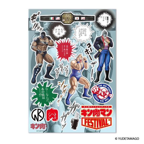吸着ステッカーシート　KFキン肉マンVSウォーズマン