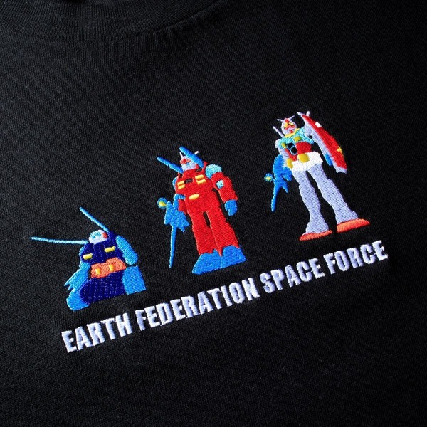 「MS刺しゅうTシャツ 地球連邦軍」