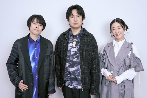 左から阪口大助、杉田智和、釘宮理恵