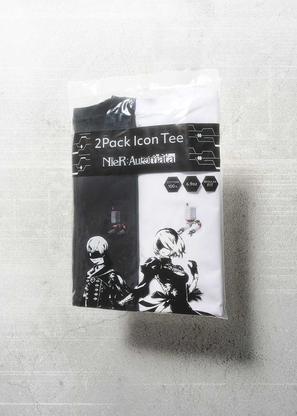 『NieR:Automata』×グラニフ　「随行支援ユニット｜2パックアイコンTシャツ」