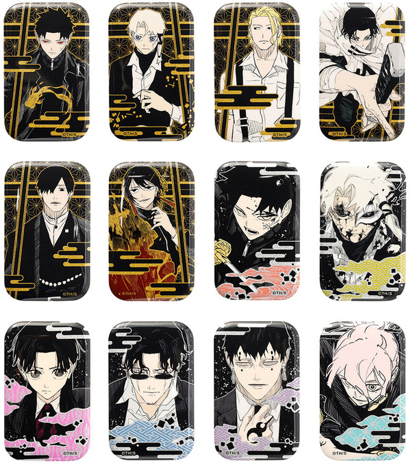 『カグラバチ』蒔絵風スクエア缶バッジコレクション　第1弾