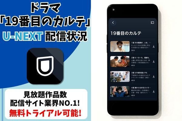 ドラマ『19番目のカルテ』U-NEXT配信状況
