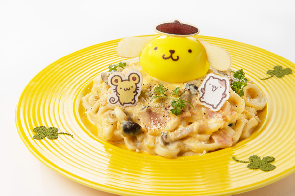 ポムポムプリンのカルボナーラうどん1,950円（税込）