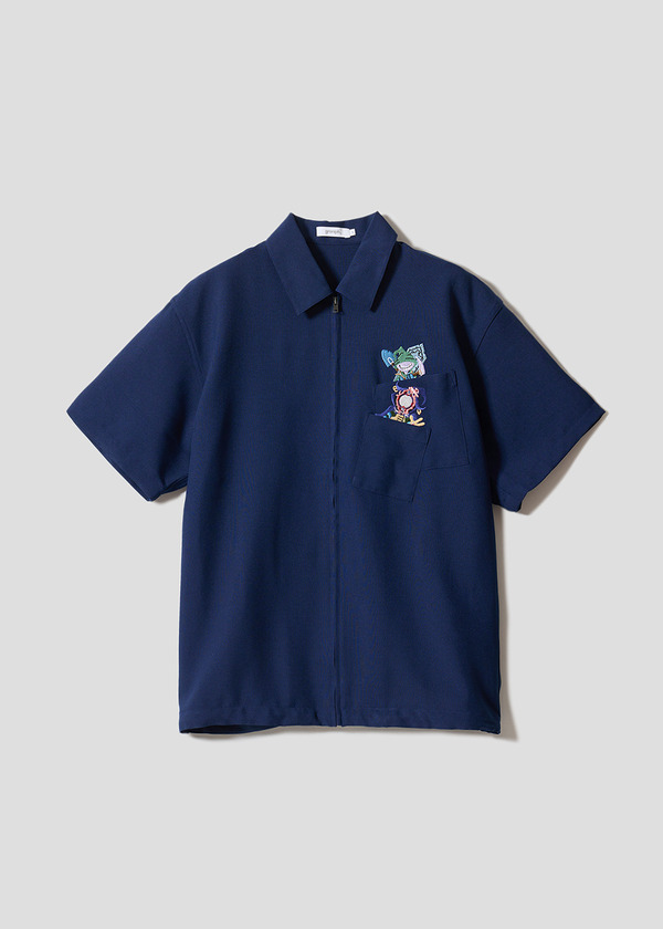 『遊☆戯☆王デュエルモンスターズ』×グラニフ　「城之内の戦略｜ジップ半袖シャツ」