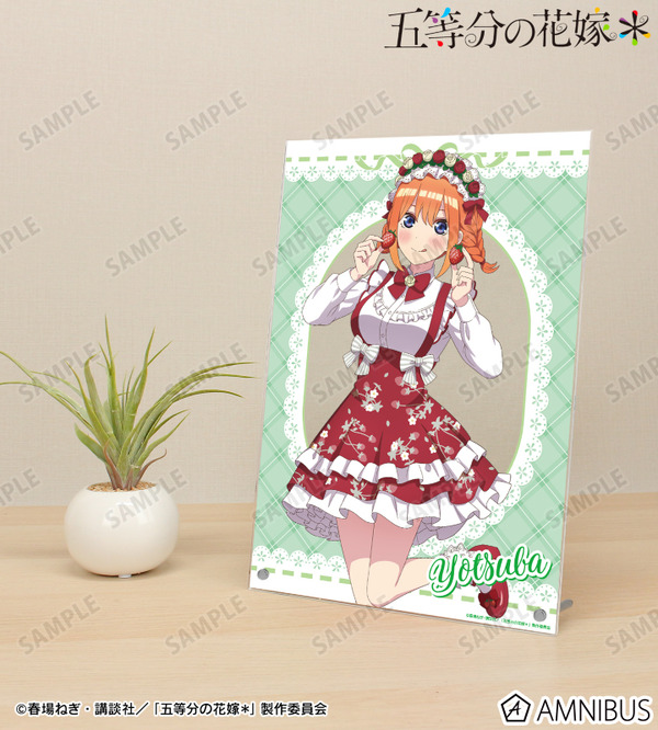 TVスペシャルアニメ『五等分の花嫁＊』描き下ろし 中野四葉 ショートケーキイメージコーデver. A4アクリルパネル　使用イメージ