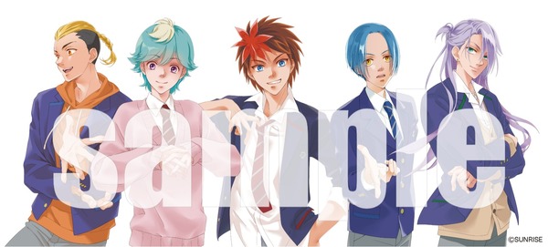 みずき健先生の描く新作『鎧真伝サムライトルーパー』のメインキャラ5人が一人ずつのポストカードに