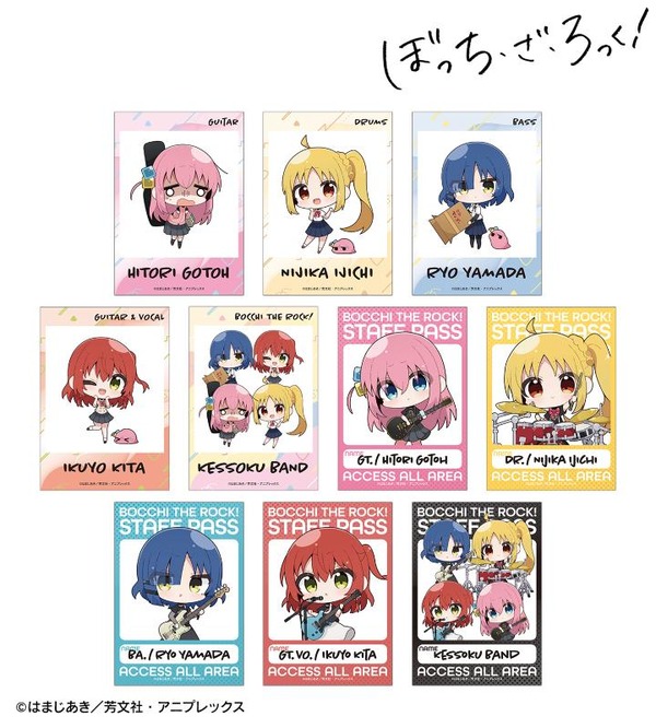 TVアニメ『ぼっち・ざ・ろっく！』むーらんさんイラスト 制服ver.＆ライブ衣装ver. トレーディングブロマイド（全10種）