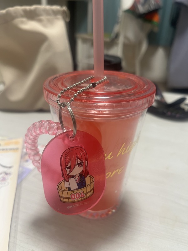 キーホルダーをストロー部分に付属できるって考えた人は神！