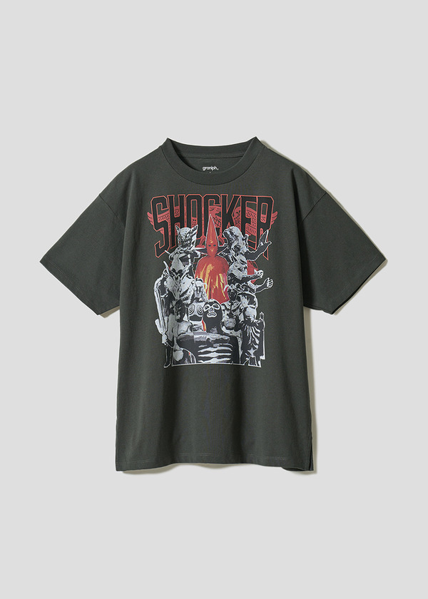 『仮面ライダー』×グラニフ　「悪の秘密結社｜ビッグシルエットTシャツ」