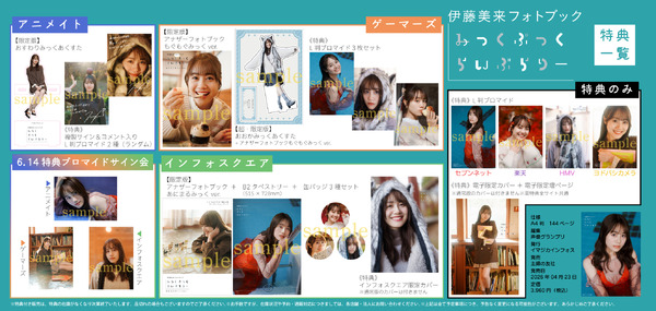 伊藤美来フォトブック_各店舗特典の絵柄