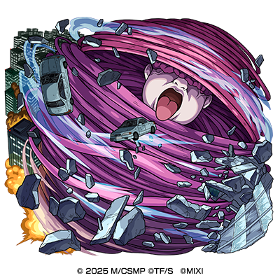 水属性　★6絶対服従 台風の悪魔（進化）