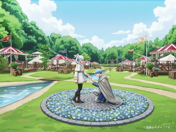 ヒンメルがフリーレンに贈った「鏡蓮華の指輪」のシーンを再現（フォトスポット）