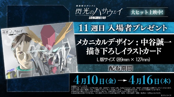 『機動戦士ガンダム 閃光のハサウェイ キルケーの魔女』11週目入場者プレゼント