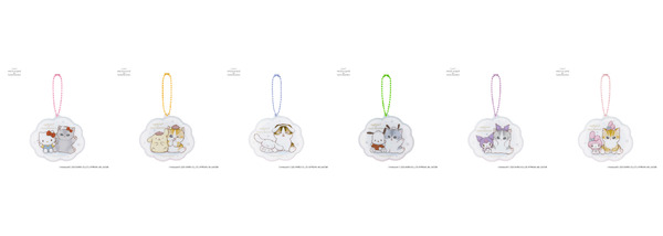 トレーディングアクリルミニミラーキーホルダー（全6種）単品各880円／BOX5,280円